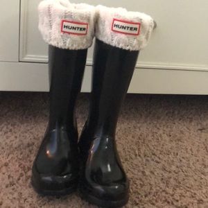 Girls hunter boots with liners